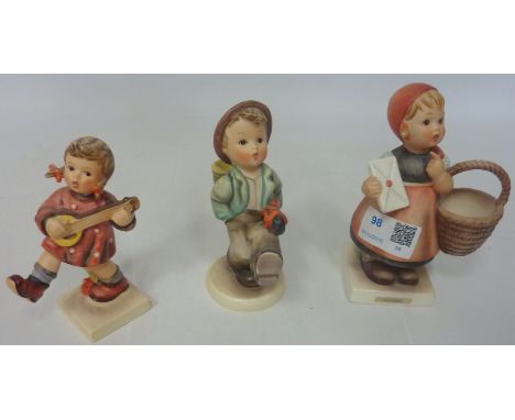 Three Hummel figures  Condition Report Click here for further images, condition, auction times & delivery costs
