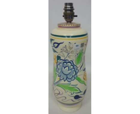 Poole pottery lamp, H 33cm excluding fitting  Condition Report Click here for further images, condition, auction times & deli