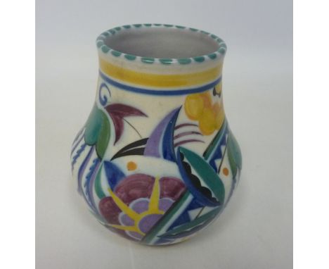 Early Poole pottery Art Deco style vase, H 12cm  Condition Report Click here for further images, condition, auction times & d