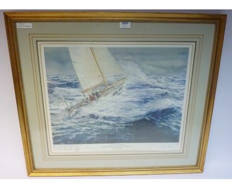 "Bertie Reed and Vooertrecker"colour print after R P Reynold signed by artist and captain Reed pub. Collins & List 45 x 57cm 