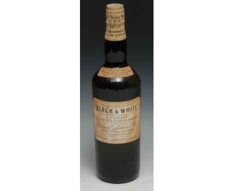 Whisky, James Buchanan &amp; Co, Black &amp; White Special Blend of Choice Buchanan's Choice Old Scotch Whisky, by appointmen