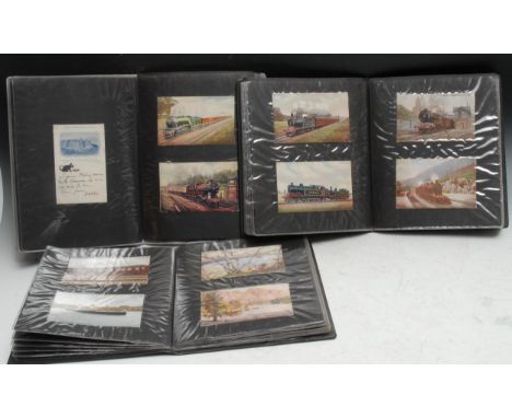 Railwayana - Postcards - various real photographic and polychrome printed, mostly railway, London &amp; North Western Railway