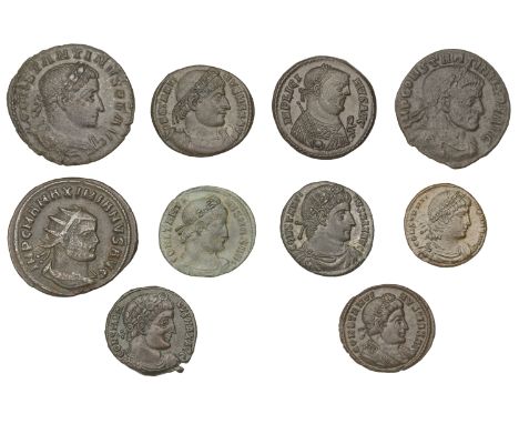 Roman Imperial Coinage, Licinius I, Follis, Heraclea, c. 318-20, laureate bust right wearing imperial cloak and holding globe