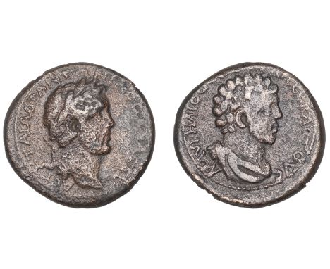 Roman Provincial Coinage, CYPRUS, Koinon, Antoninus Pius with Marcus Aurelius as Cæsar, Æ 32, c. 147-161, laureate head of Pi