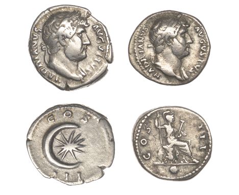Roman Imperial Coinage, Hadrian, Denarii (2), both 126-7, revs. Roma (Virtus) seated right on cuirass, holding spear and para
