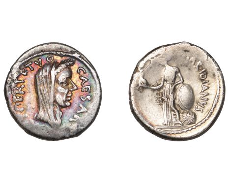 Roman Imperatorial Coinage, Julius Cæsar, Denarius, February-March 44 (lifetime issue), Rome, struck under C. Cossutius Marid