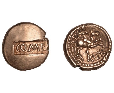 A Verica Stater from the Chawton Hoard (2012)   Atrebates and Regni, Verica (10-40 AD), Stater, class 4 [Warrior Rex type], c