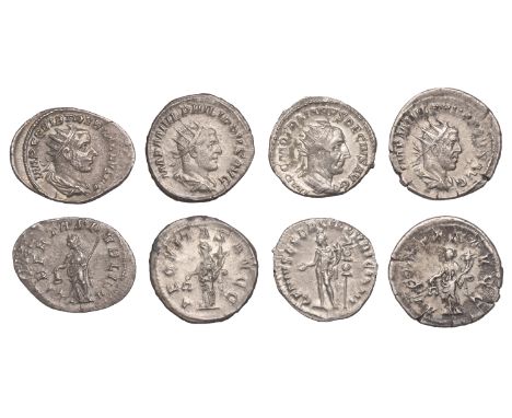 Roman Imperial Coinage, Trajan Decius, Antoninianus, 250-1, rev. Genius of army of Illyrcium standing left with patera, stand
