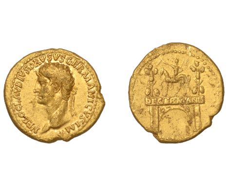 Roman Imperial Coinage, Nero Claudius Drusus (38-9 BC), Aureus, posthumous issue struck inder Claudius, Lugdunum, c. 41-2, ne