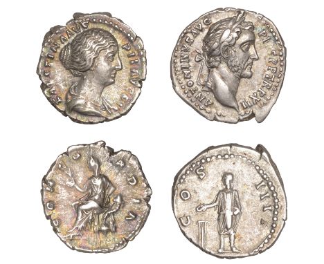 Roman Imperial Coinage, Antoninus Pius, Denarius, 148-9, rev. emperor sacrificing over tripod, 3.14g (RIC 183; RSC 304); Faus