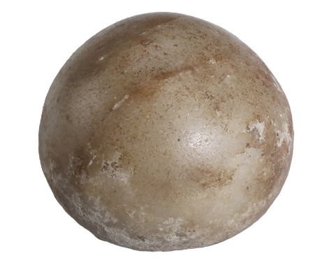 Judaea, 8th-7th century BC, grey/light brown limestone weight for 3 Shekels, 31.48g, 21mm x 22mm; dome-shaped with a flat bas