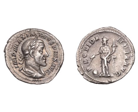 Roman Imperial Coinage, Maximinus Thrax, Denarius, 235-6, laureate, draped and cuirassed bust right, rev. Providentia standin