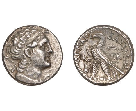 Struck in Year 26, the year of Ptolemy’s restoration   Greek Coinages, PTOLEMAIC KINGS OF EGYPT, Ptolemy XII, Tetradrachm, Al