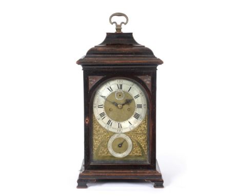 A Fine and Rare Mid-18th Century Quarter Striking Table Clock with Bolt and Shutter Maintaining Power, signed Hindley, York, 