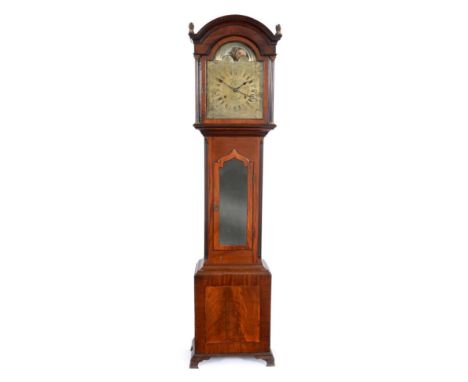 ~ A Rare Year Going Mahogany Calendar and Zodiac Display Longcase Clock, signed Jno Walker, Newcastle, late 18th century, arc