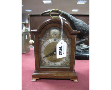 An Elliott Mahogany Cased Mantle Clock, for H.L Brown, Sheffield 20cm high overall.