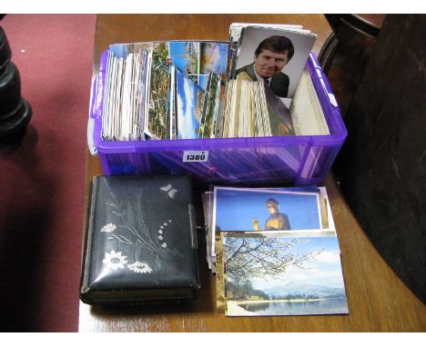 Early XX Century Postcards, to include Bamforth's WWI sentimental, landscape, coastal, seaside, architectural etc, tv persona