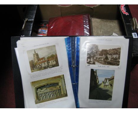 Four Albums and Four Sketch Pads, full of a mostly photograph collection of U.K. pub signs, (500 plus).