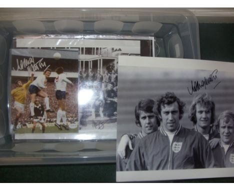 Large Collection of 1960s England Football Autographs: Obtained at paid signing sessions costing hundreds of pounds this coll