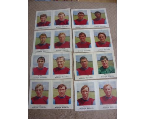 Newham Recorder West Ham 1968 Player Portrait Cards: Full set of 16 in excellent condition of which 6 are signed including Pe