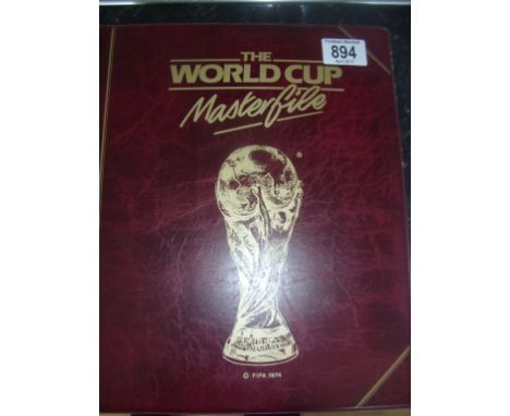 The World Cup Masterfile Football Book: Ring binder produced in 1986 for the World Cup Finals costing £125 with advert for it