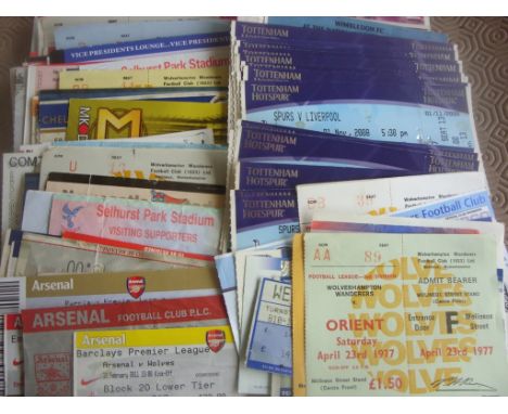 London Football Ticket Collection: Both home and away league and cup from the 70s onwards. (170)