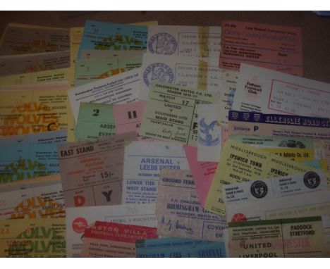 1960s + 1970s Football Tickets: A very nice collection with surely a high retail value. Varied lot includes home tickets of A