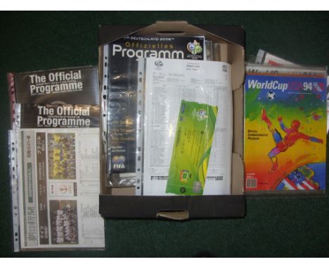 World Cup Football Programmes: 2010 x 6 programmes including final, 2006 x 6 programmes including final and 3rd place play of