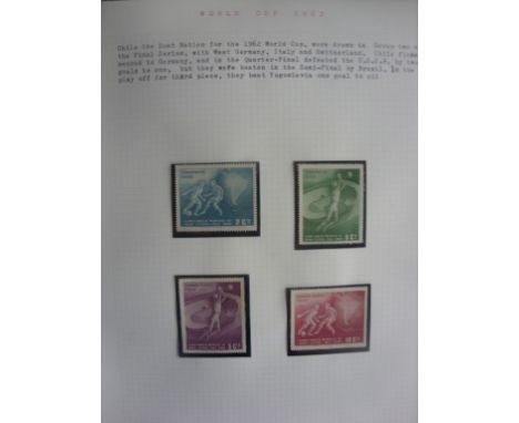 World Cup Original Stamp Collection 1934 - 1966: Private collection of stamps collected from the host nation of all World Cup