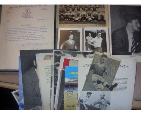 Football Signed Items: Must view includes magazine team groups of Wales signed by 5 including Cliff Jones and John Charles, A