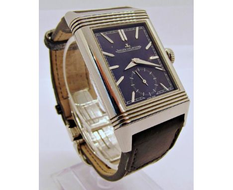 Jaeger-LeCoultre Reverso Tribute (small seconds) gentleman's wristwatch, reference Q3978480, serial number 3327411, purchased