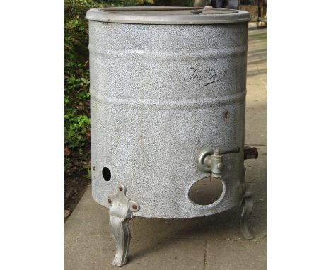 "The Dean" vintage freestanding cylindrical boiler/wash tub, 50 cm diameter x 72 cm high 