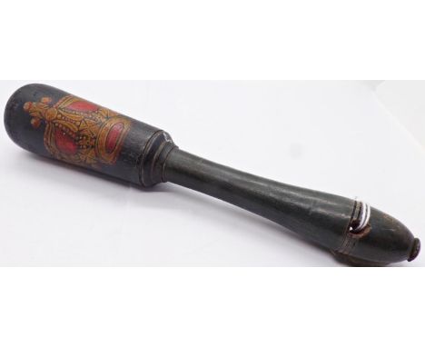 A William IV Tipstaff, with original painted detail 