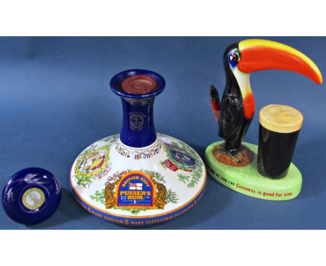 A Carlton ware Guinness advertising group showing a toucan (af), scripted 'If He Can Say As You Can, Guinness Is Good For You