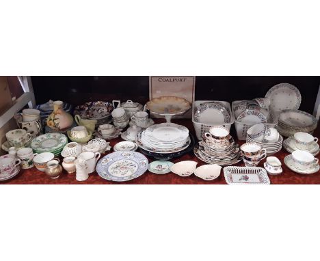 A large quantity of miscellaneous china to include Minton Printemps pattern wares, Noritake three divisional hors d'ourves di