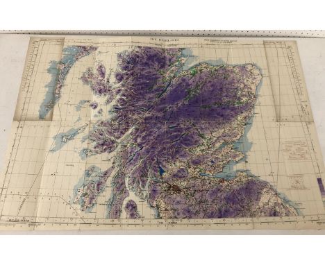 Ordnance Survey of Great Britain: The Highlands, Third Edition Sheet 3, 62 x 92.5 cm 