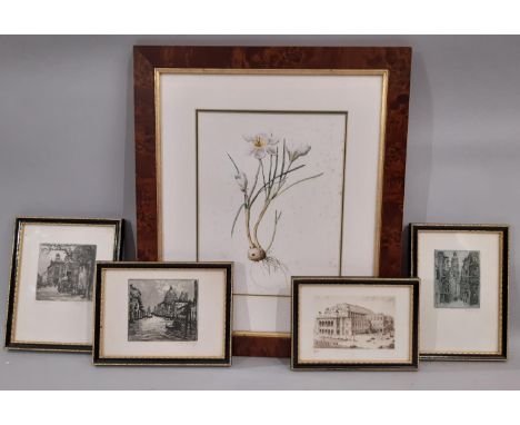 NINE PAINTINGS AND PRINTS: Moira Huntly (b.1932) - Two works on paper: 'Brittidir Mawr Culcain', pastel; 'Plas Newydd Culcain
