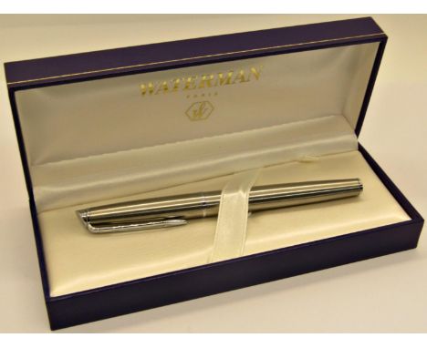 Waterman for Mercedes Benz fountain pen in stainless steel with box 