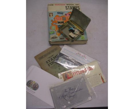 A vintage Horizon stamp album containing Worldwide stamps to include China, Germany and Rhodesia together with vintage camera