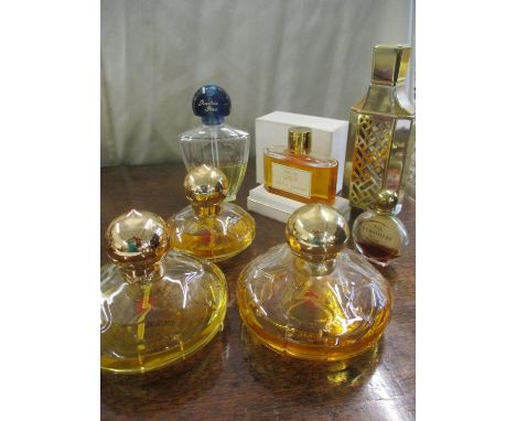 A selection of French vintage fragrances to include Joy by Jean Patou, two Guerlains (below half-full), three Chopard Eau de 