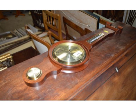 A mahogany cased barometer