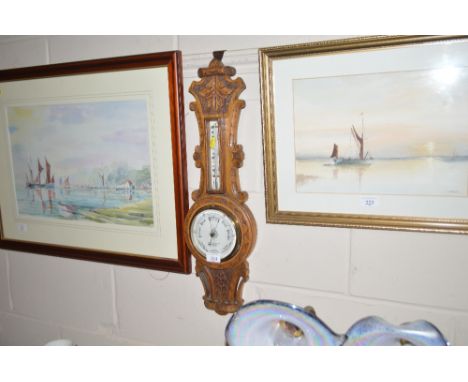 A Benetfink &amp; Co Cheapside London oak cased barometer