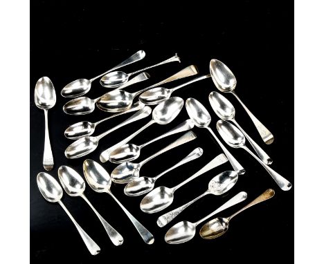 A quantity of various Antique teaspoons, including Victorian, Georgian and earlier, 8.3oz totalLot sold as seen unless specif