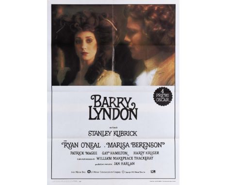 Second edition of the advertising poster created for the promotion of the film Barry Lyndon published in 1986. The lot is com