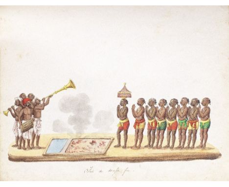 An album of twenty-nine paintings of tradespeople and other figures, processions and ceremonies Company School, South India, 