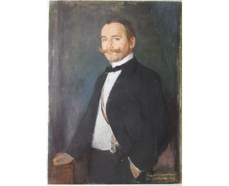 Paul Alfred Schroeter (1866-1946)&nbsp;PORTRAIT OF WALTER FRITZ RAEKE (REICHSTAG DEPUTY 1933-1937) Pastel and watercolour, 95