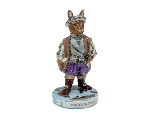 Part of the 35th anniversary celebration, this limited edition Bunnykins Figurine depicts Vasco Da Gama as a bunny character 