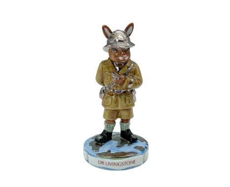 Part of the 35th anniversary celebration, this limited edition Bunnykins Figurine depicts Dr. Livingstone as a bunny characte