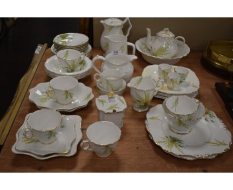 An art deco design part tea service by Royal Stafford in the Broom design