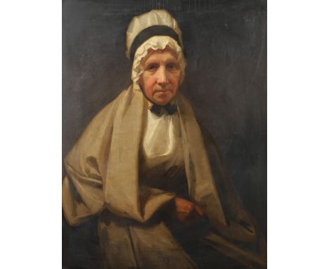 GEORGE WATSON, PRSA (1767-1837). PORTRAIT OF MRS JOHN WATSON OF OVERMAINS (nee FRANCES VEITCH OF ELIOTT), THE ARTIST'S MOTHER